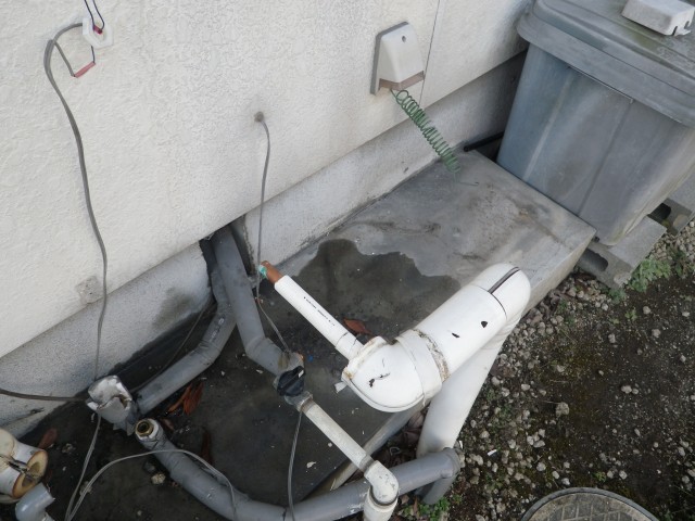 多治見市 ガスふろ給湯器取替工事 撤去後 多治見市 ガスふろ給湯器取替工事 撤去後