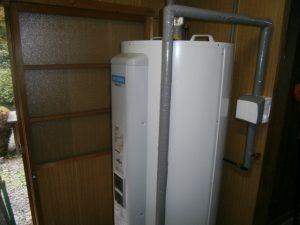 保温材取り付け後