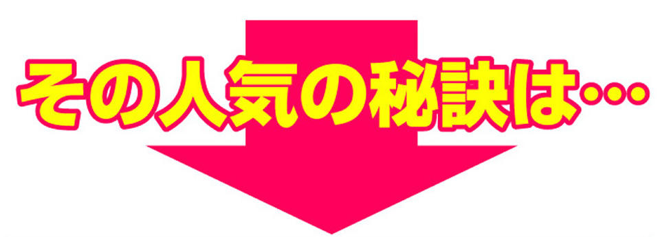 その人気の秘訣は…