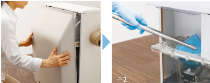 11 誤って落とした物も取出可能 ベッドサイド水洗トイレ：特長