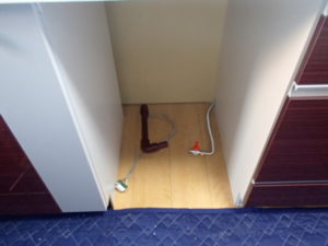 パナソニックビルトイン食洗機新設工事（春日井市美濃町）電気給排水