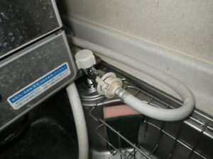 キッチン水栓取替工事（横浜市都筑区） 食洗機用分岐水栓