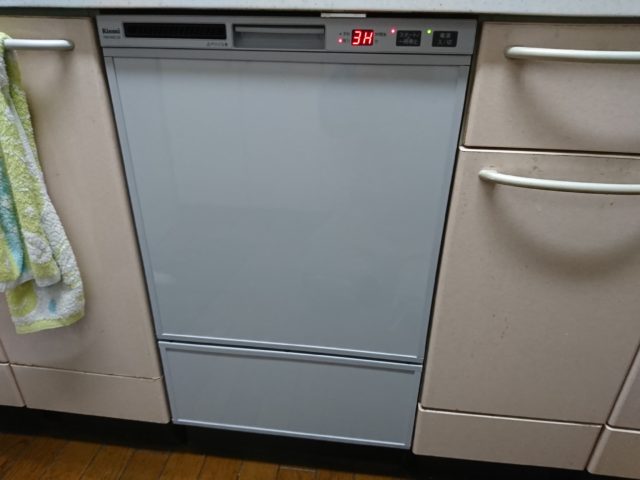 名古屋市中川区食洗機取替工事（リンナイRSW-F402C-SV）
