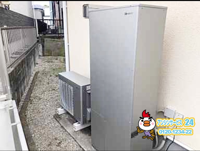 東海市エコウィルからハイブリッド給湯器設置交換工事(ノーリツSH-GTHC2410AD-2)