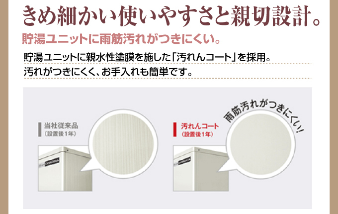 きめ細かい使いやすさと新設設計。